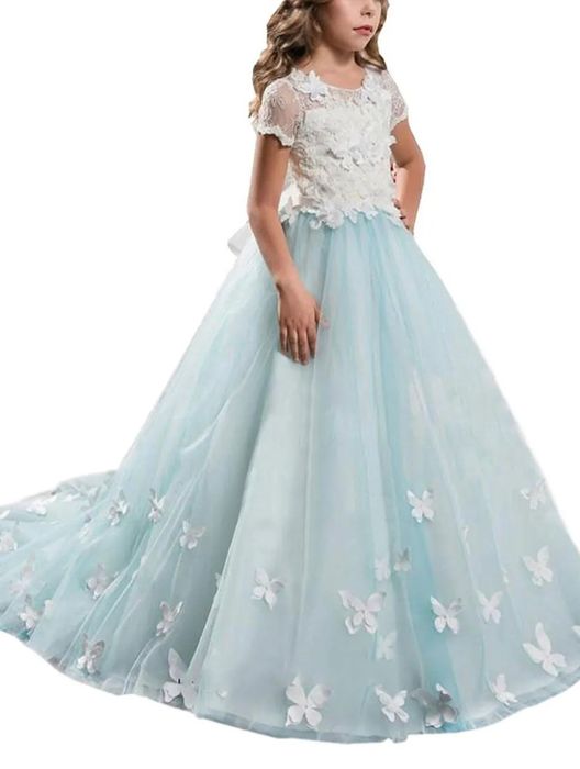 Платье для девочки пышное на 7-8-9 лет