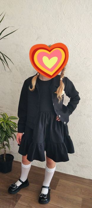 Продам костюм, плаття з піджачком 128р.