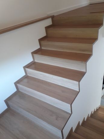 Schody drewniane dywanowe  na beton Stopnie, schody dębowe, , parapety