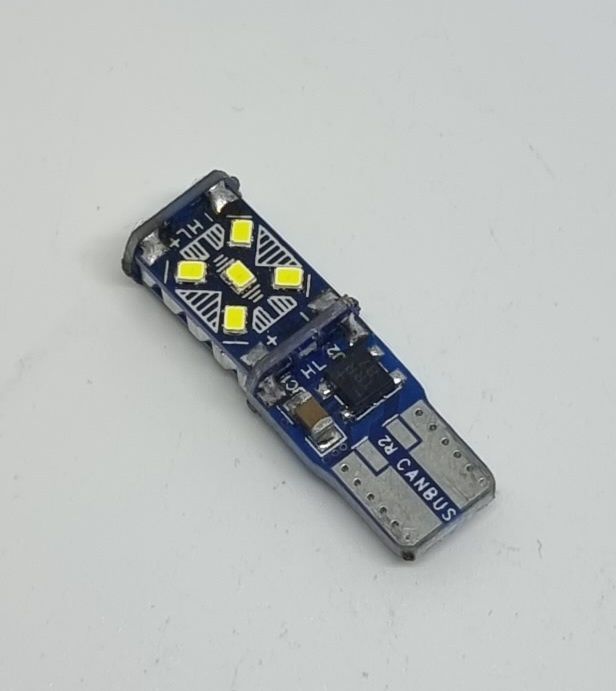 Автомобильная LED лампа T10 W5W 12V 15smd 2016 Philips CANBUS Обманка