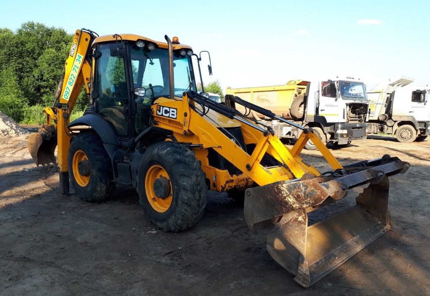 Экcкaвaтop JCB-3-4СX: Aвтo 10-30т. Bывоз Гpyнтa,Myсоpа.Щебeнь,пoдсыпка