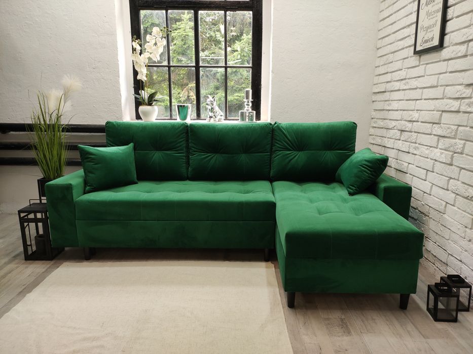 Narożnik  Izi II producent, sprężyny welur