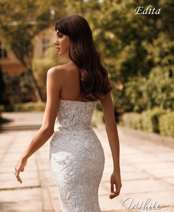 Весільна сукня рибка айворі