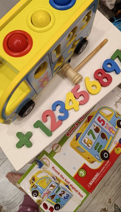 Іграшка сортер автобус дерев'яна іграшка