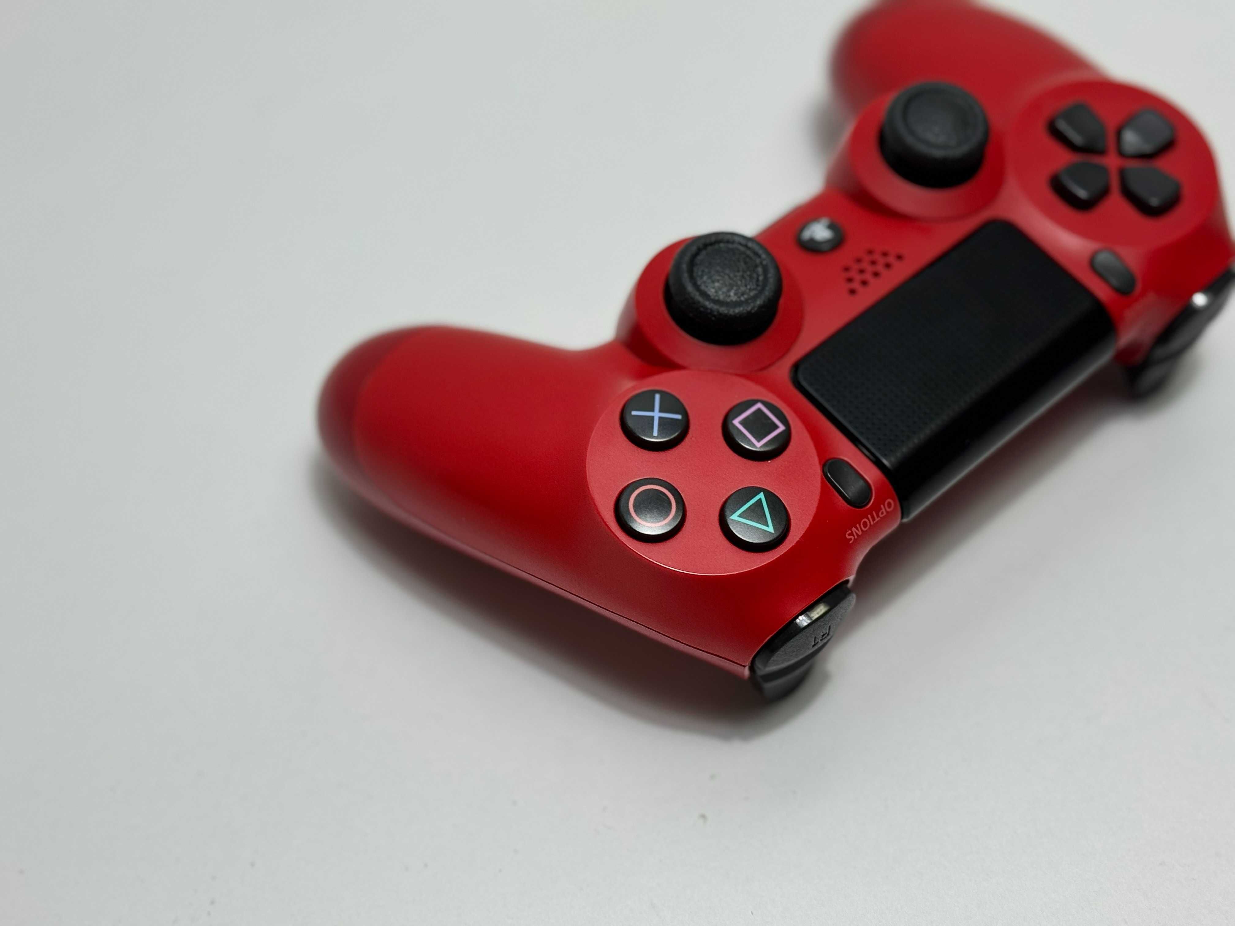 Oryginalny Pad bezprzewodowy do PS4, MAGMA RED, bdb stan!