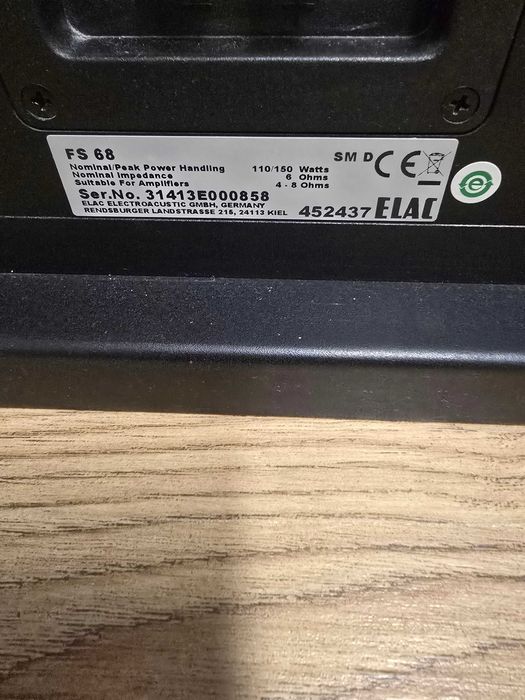 Kolumny podłogowe Elac FS 68