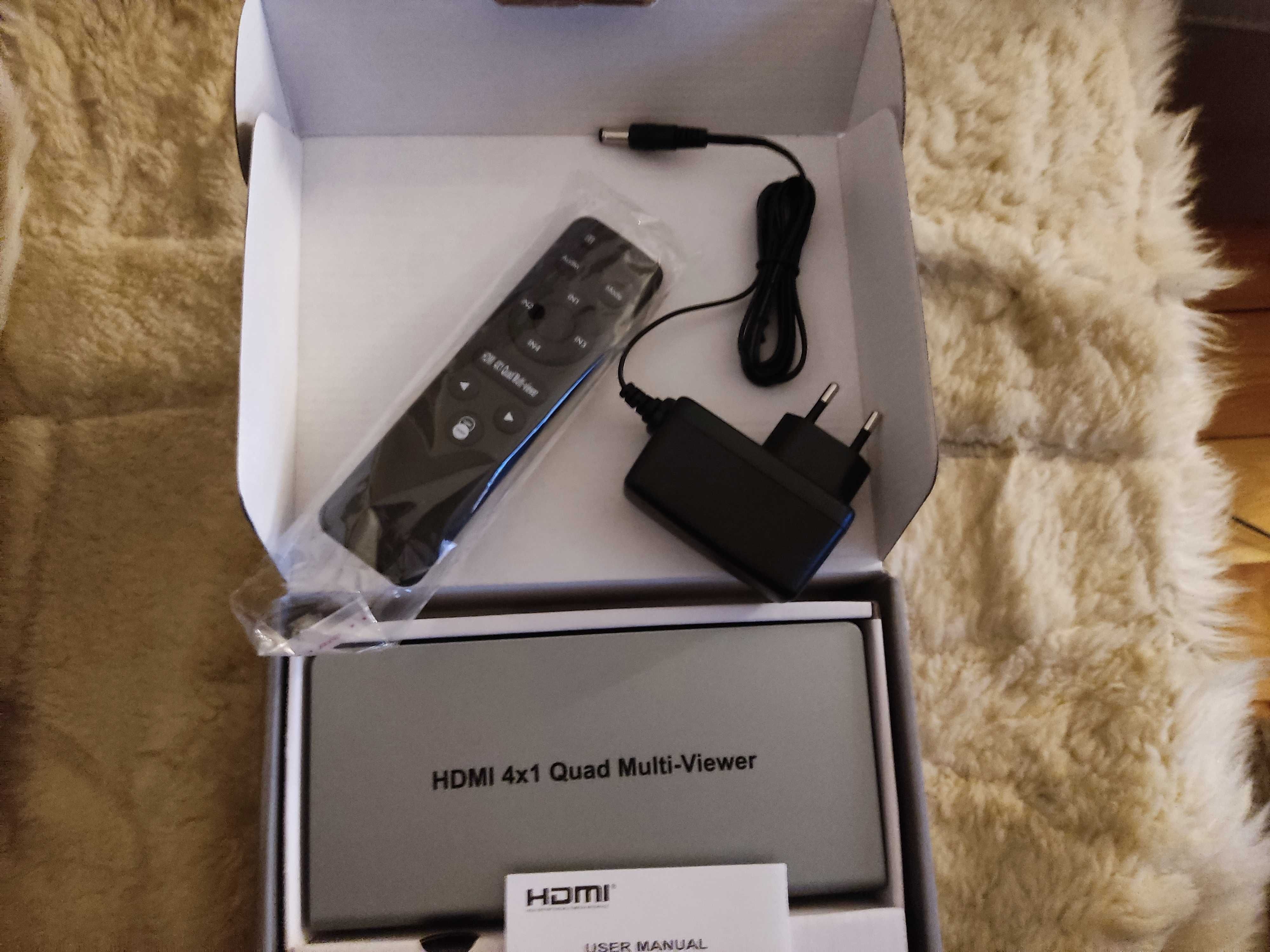 HDMI 4x1 Quad Multi-Viewer 4 ekrany w 1 FullHD