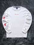 Champion Script Long Sleeve Center Logo Mens L