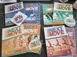 Учебник Next Move с 1 по 4 уровеньь