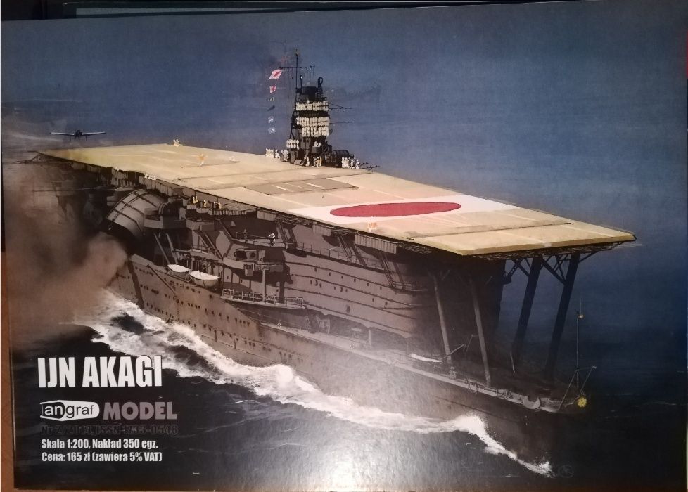 IJN Akagi Japoński lotniskowiec 1:200 model kartonowy angraf