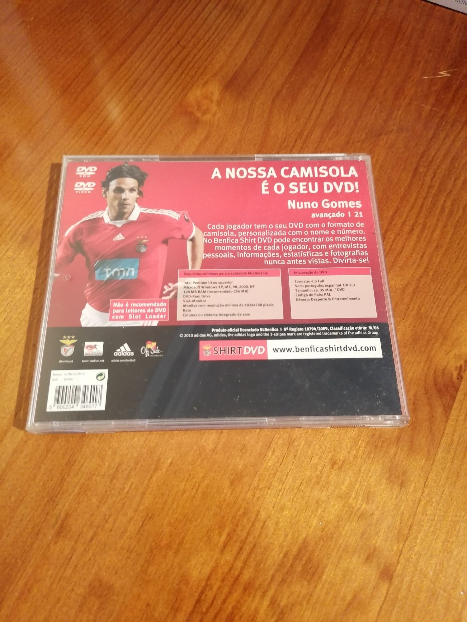 Benfica Shirt DVD Nuno Gomes 21