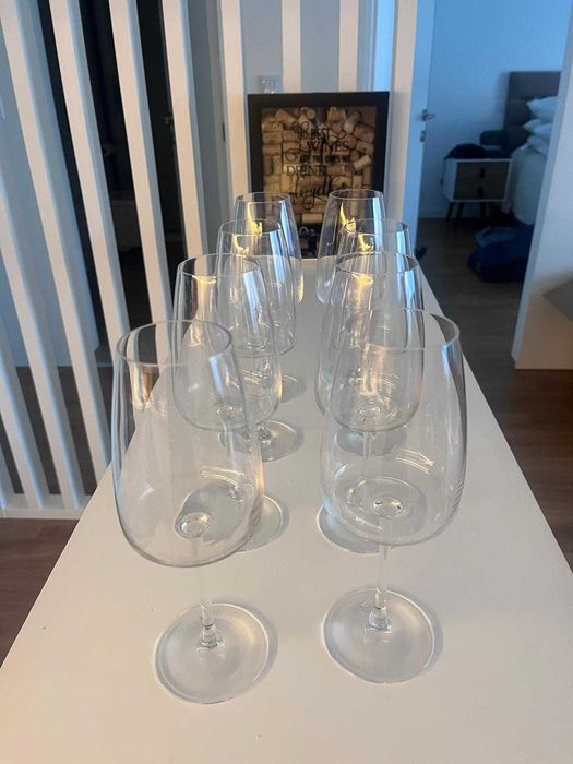 Conj de copos para vinho -  8 unidades