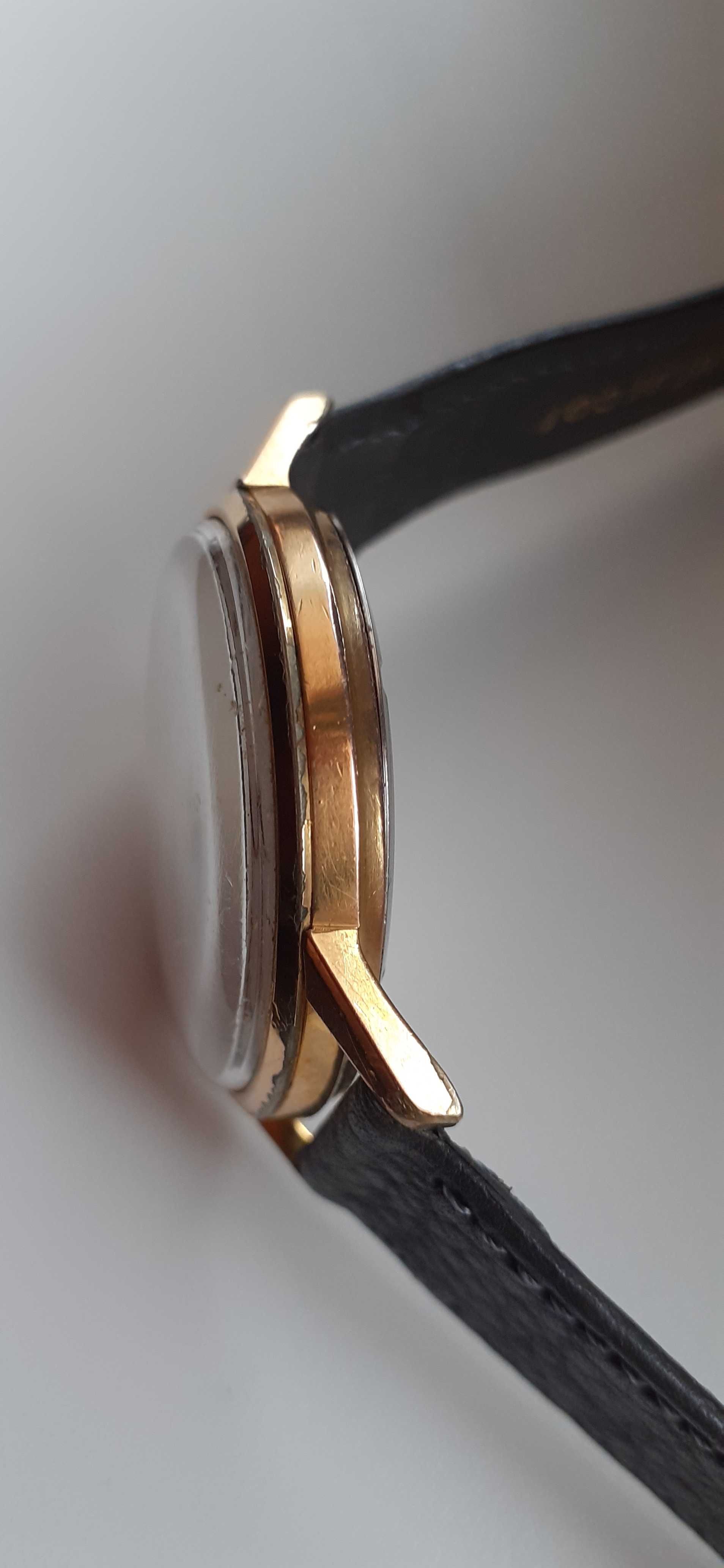 Zegarek Dugena Super 1000 A automatic 25 jewels pozłacana.