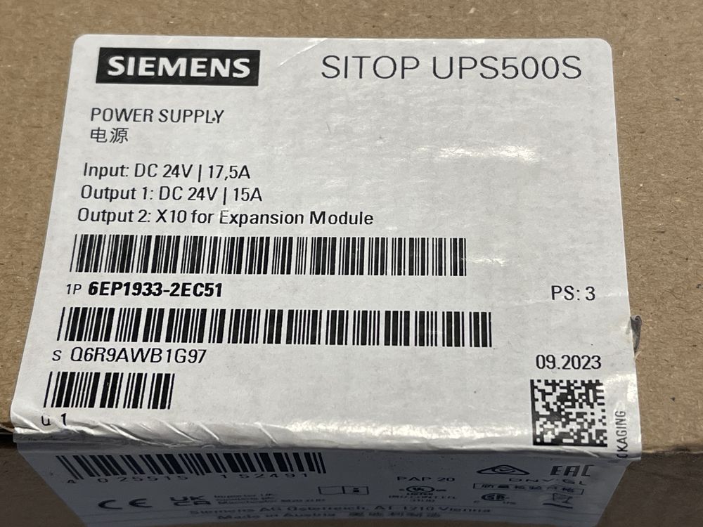 Nowy. Sitop UPS500S
