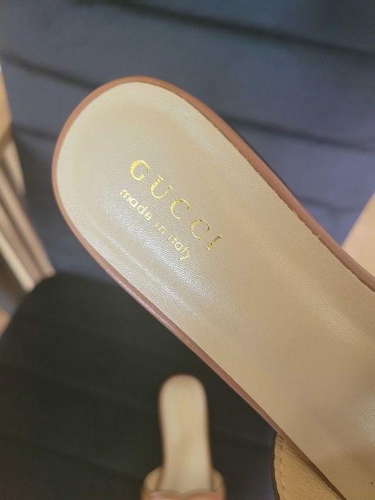 Klapki gucci ze skóry 36 i 37