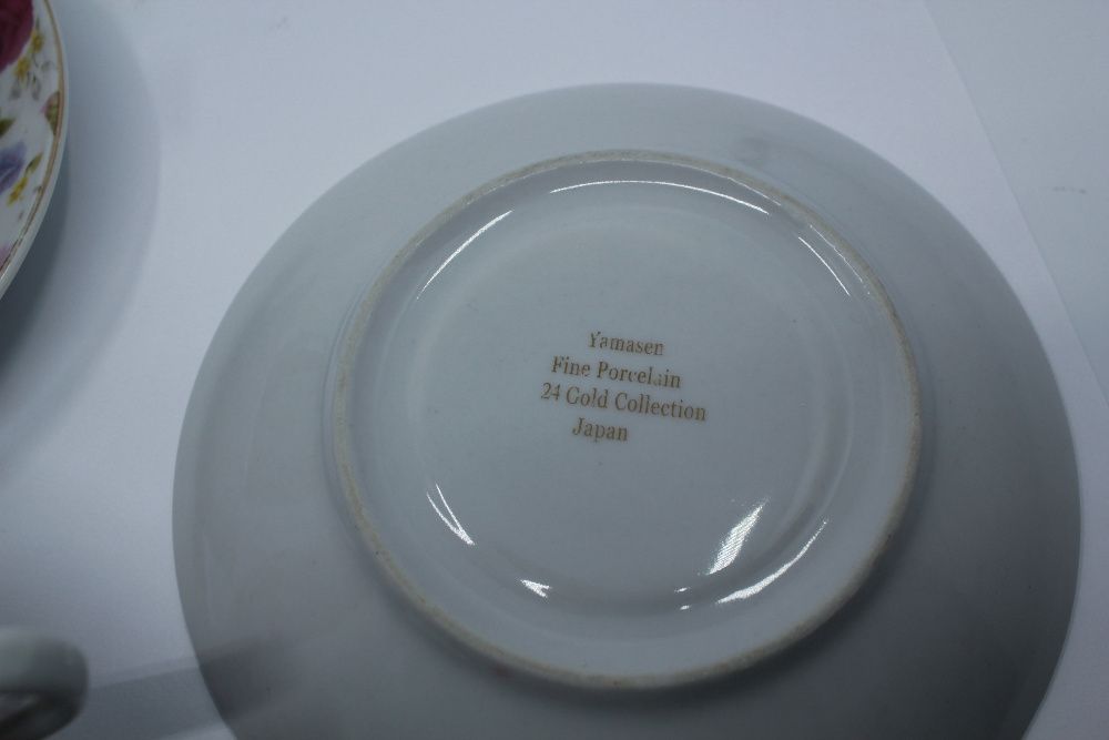 2 x filiżanka+spodki, Yamasen Japan Fine Porcelain 24 Gold Collection