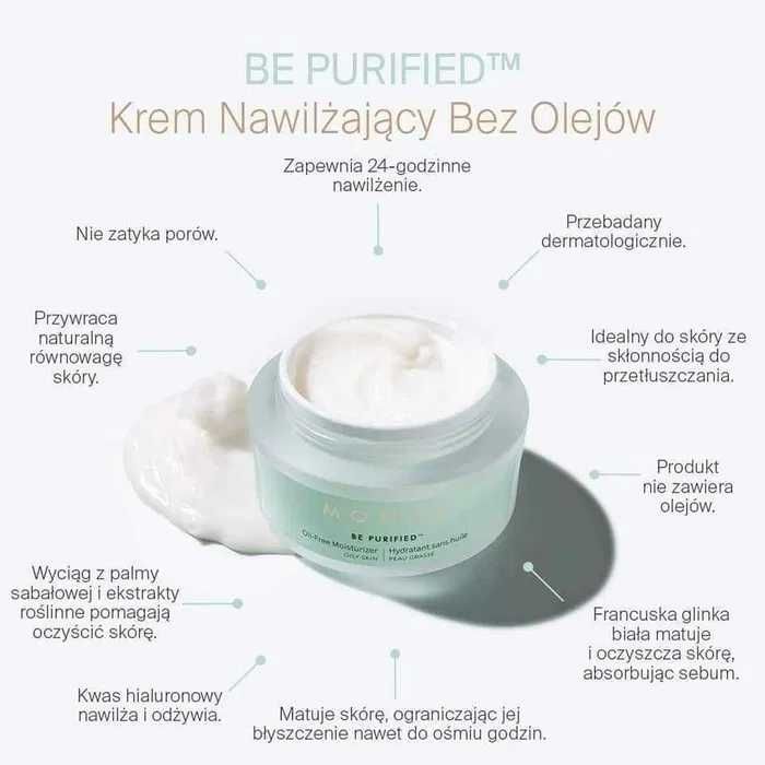 BE PURIFIED Bezolejowy Krem Nawilżający Bez Olejów Monat
