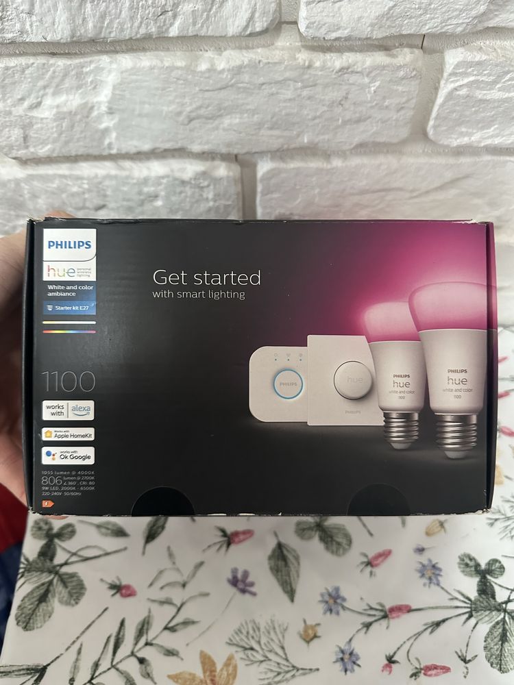 Nowe Philips Hue White and color ambiance Zestaw startowy E27