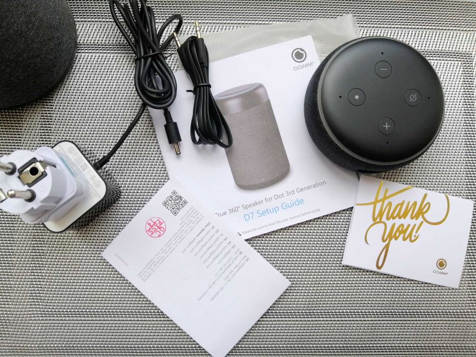 Портативна колонка Amazon GGMM D7 + Echo Dot 3