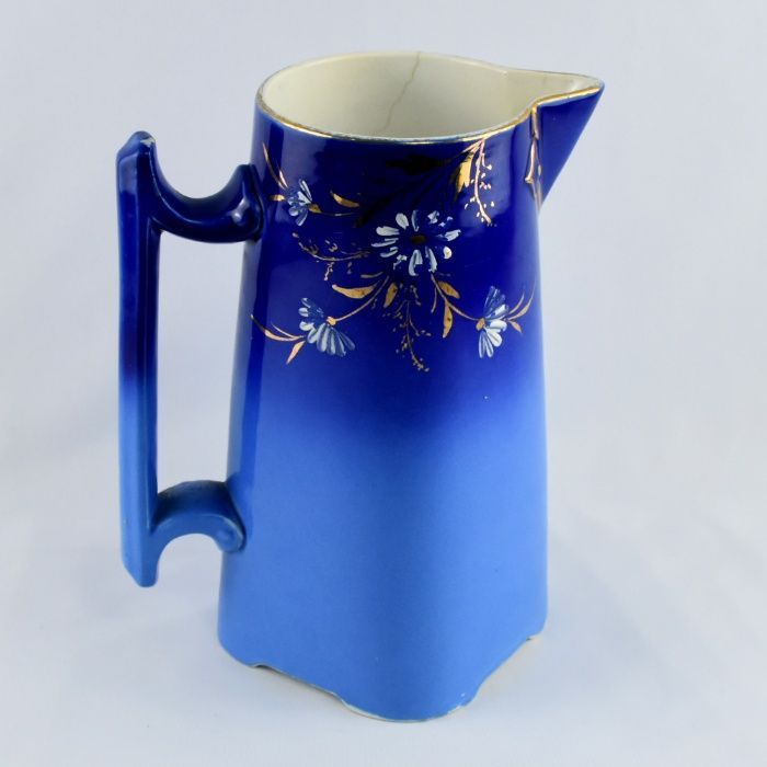 Jarro / Caneca Faiança pintada à mão, Sarreguemines (1868 a 1919)