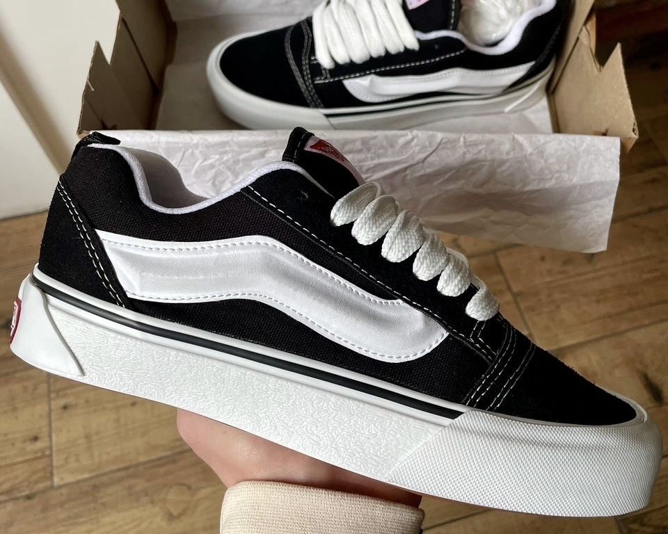 БЕЗ ПЕРЕДОПЛАТИ‼️ Жіночі кеди Vans KNU Skool Black White ванс кну скул