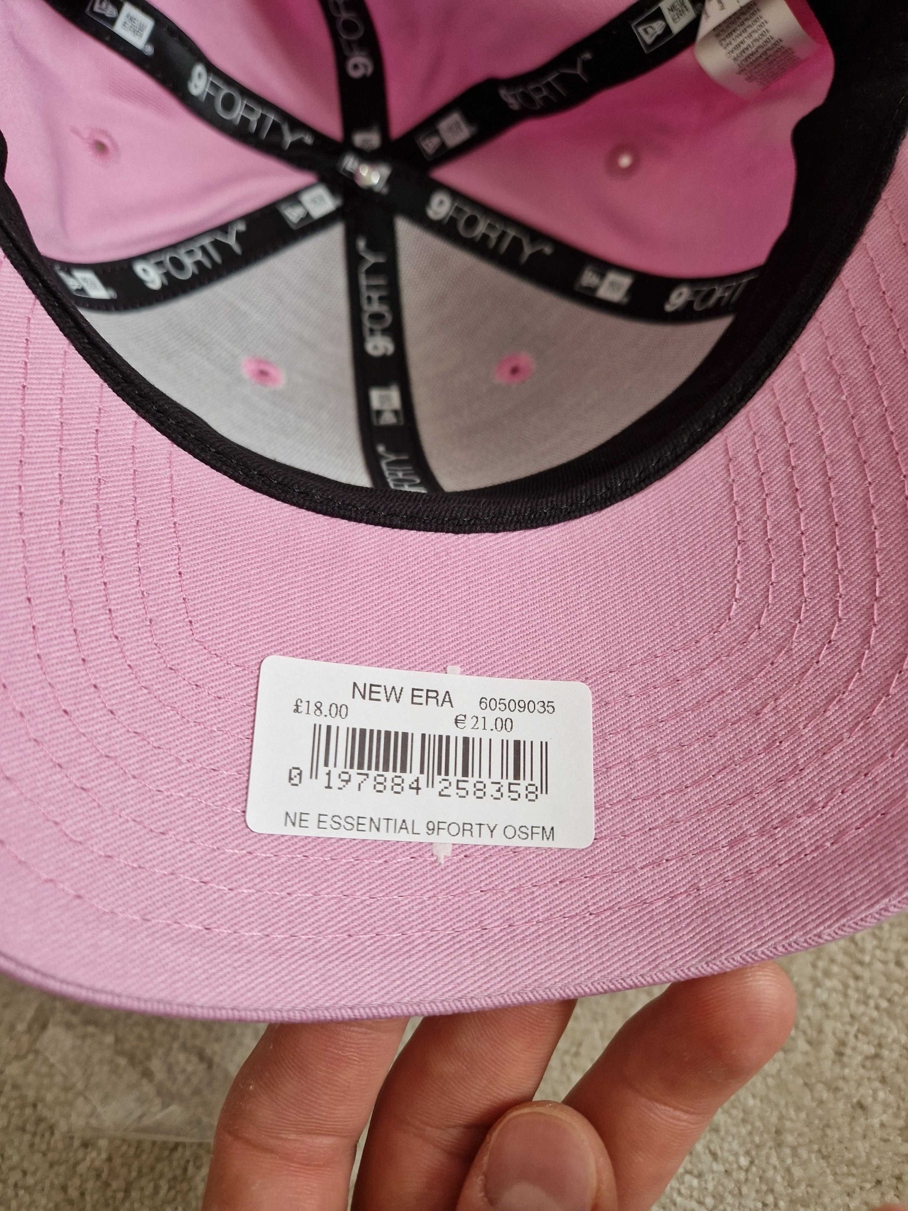 Czapka New Era Różowa bez logo 9FORTY Nowa