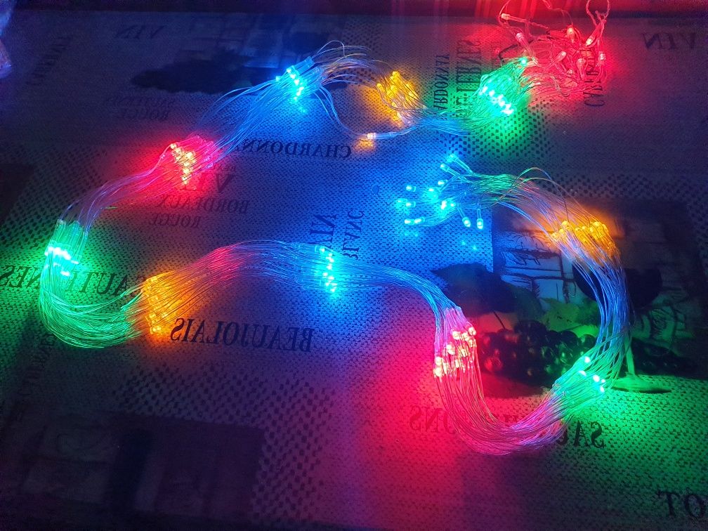 Гирлянда сетка RGB ,новогодняя гирлянда на ёлку - для окна