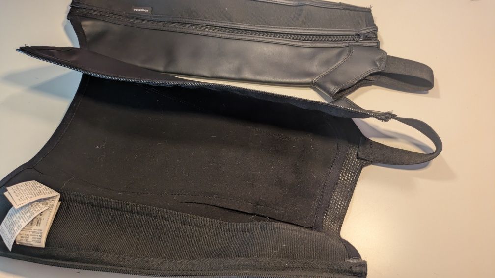 Czapsy jeździeckie classic materiał syntetyczny