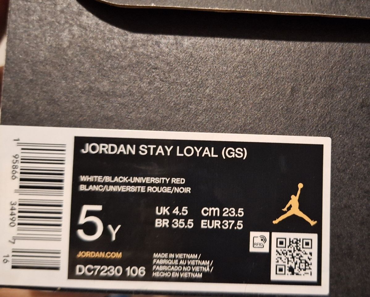 Buty jordan stay loyal GS r. 37.5