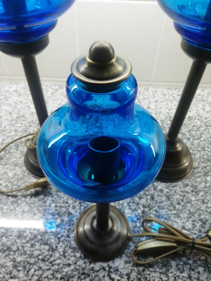 Conjunto de 3 candeiros
