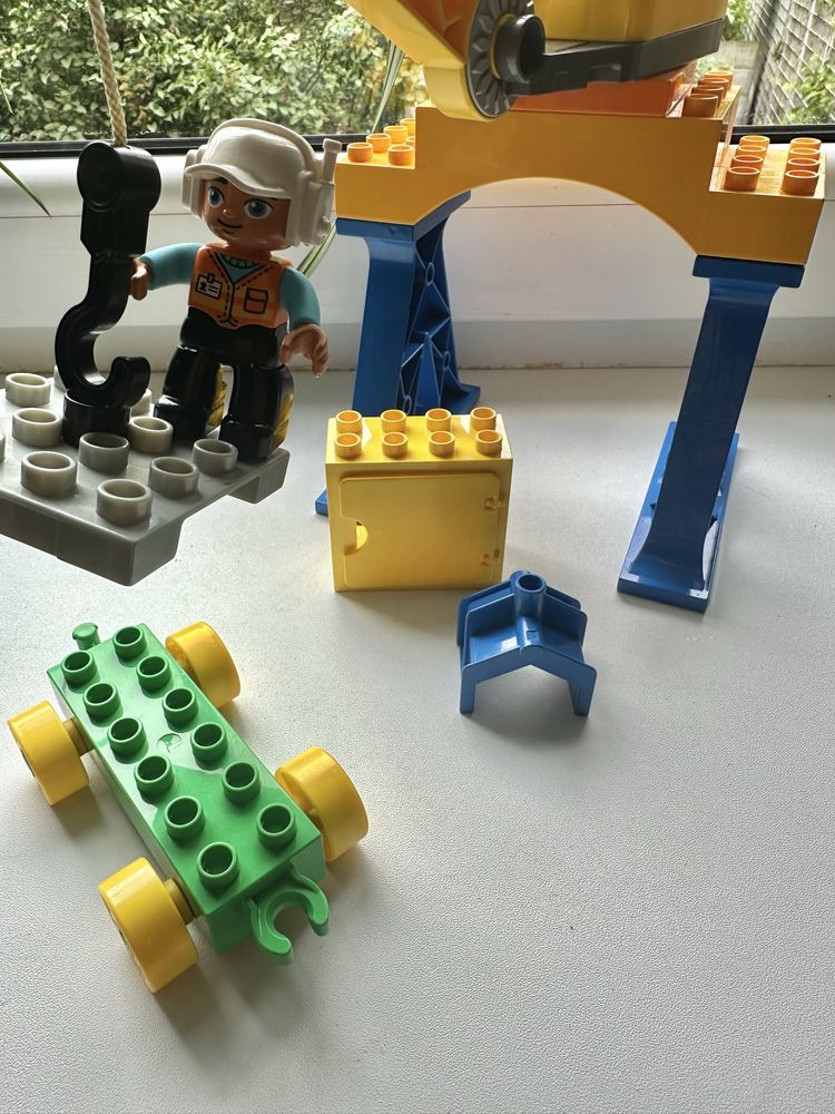 Klocki Lego duplo wielki dźwig dodatkowy uchwyt duże elementy