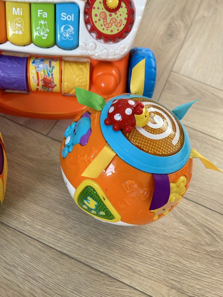 Vtech pchacz vtech migocząca hula-kula fisher price spiewajaca piłka