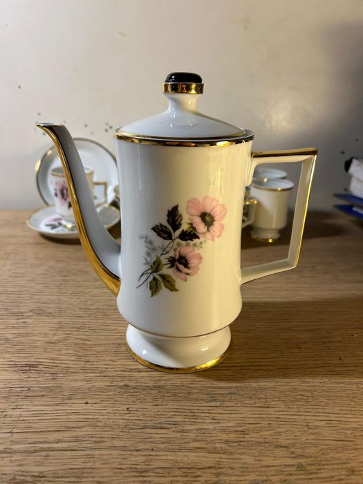 Conjunto de chá de porcelana portuguesa coimbra