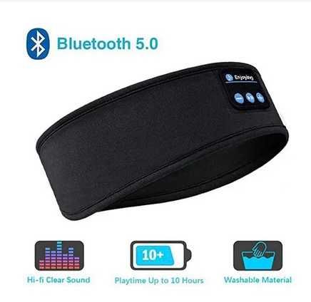 Słuchawki Bluetooth sportowe opaska do spania elastyczna bezprzewodowe