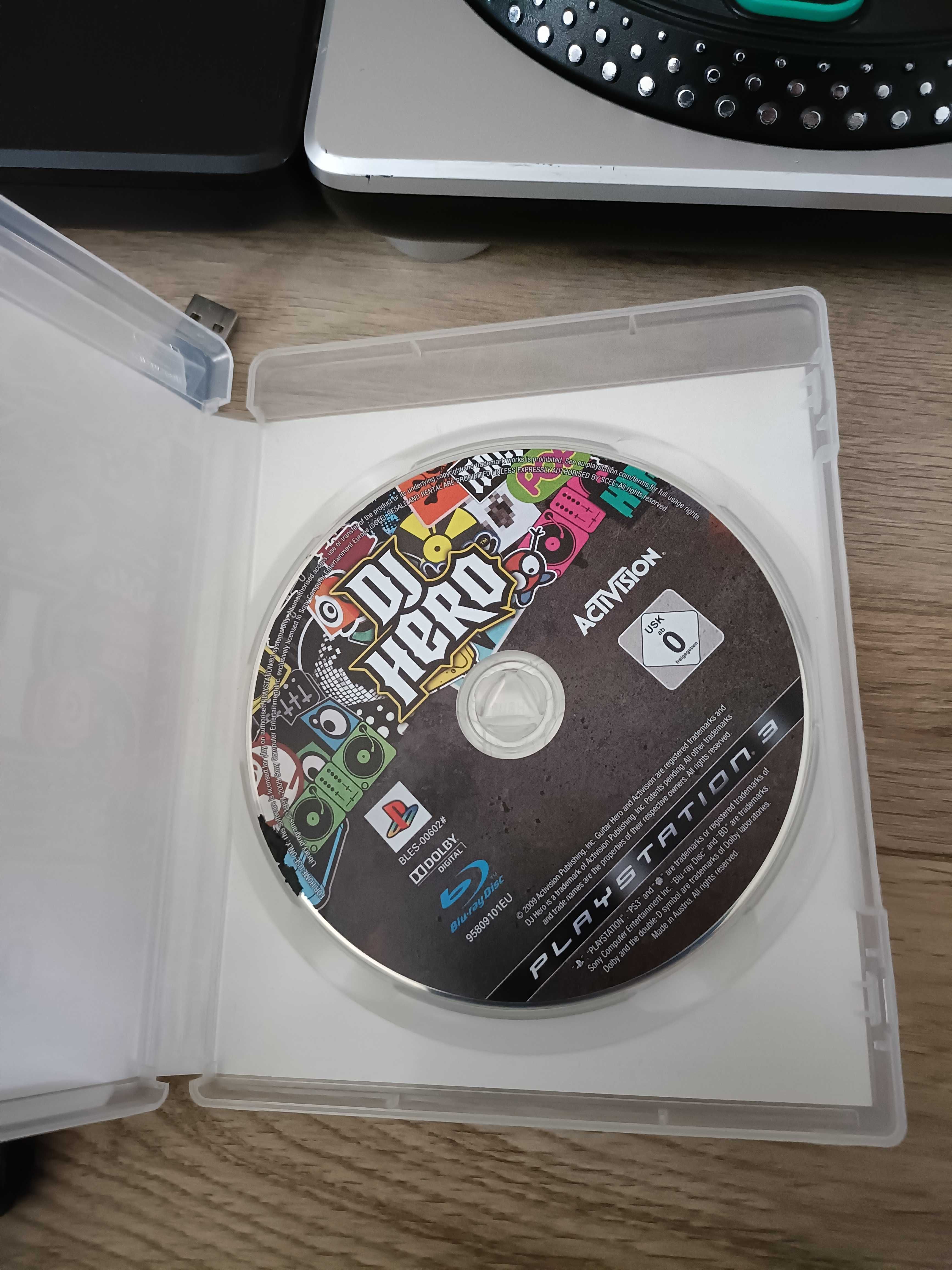 Gra Ps3 / Ps 3 -  Dj Hero kontroler ( mixer)  + adapter + gra