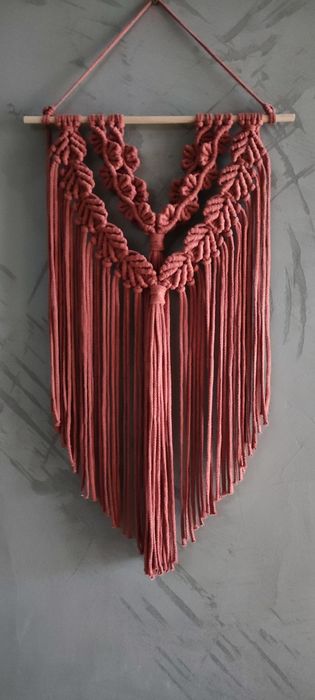 Makrama dekoracja ścienna handmade w stylu boho