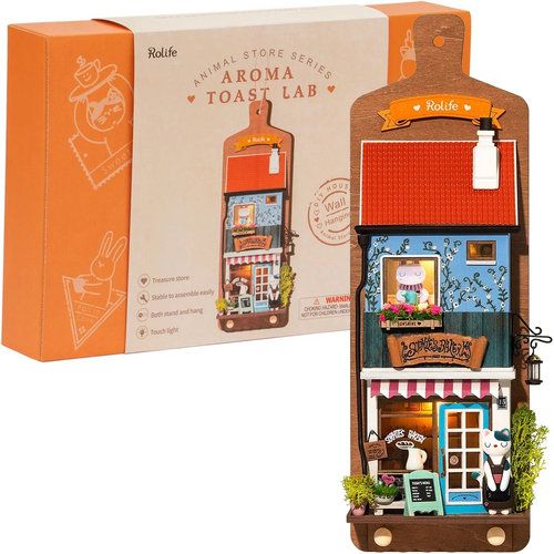 Robotime Składany Drewniany Model Puzzle 3D - Aromatyczna Piekarnia