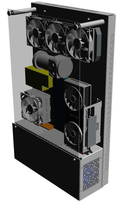 Obudowa PC na ścianę ! Szkło hartowane, polski producent