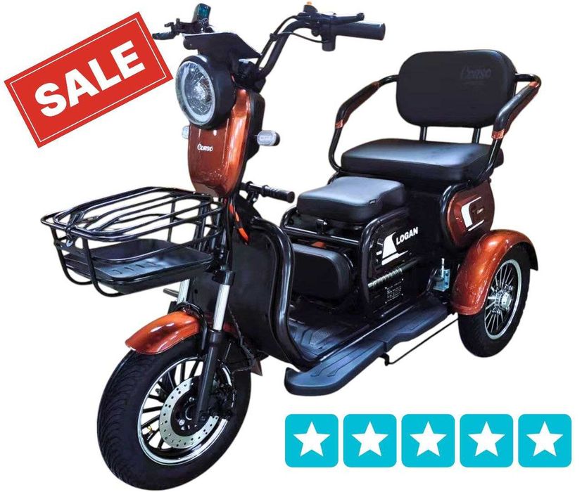 Електричний трицикл Corso Logan (1000W, 72V/20Ah)