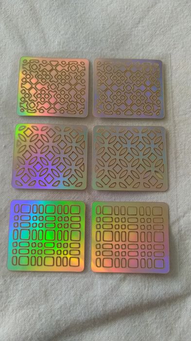 Szablony do malowania paznokci 8 sztuk