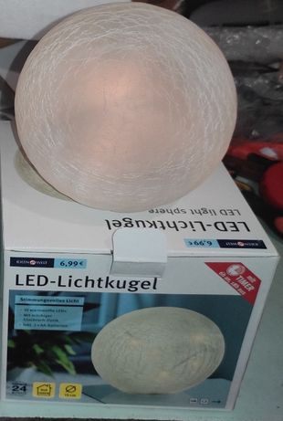 Светодиодный LED светильник "Шар" 15 см с таймером IDEEN WELT