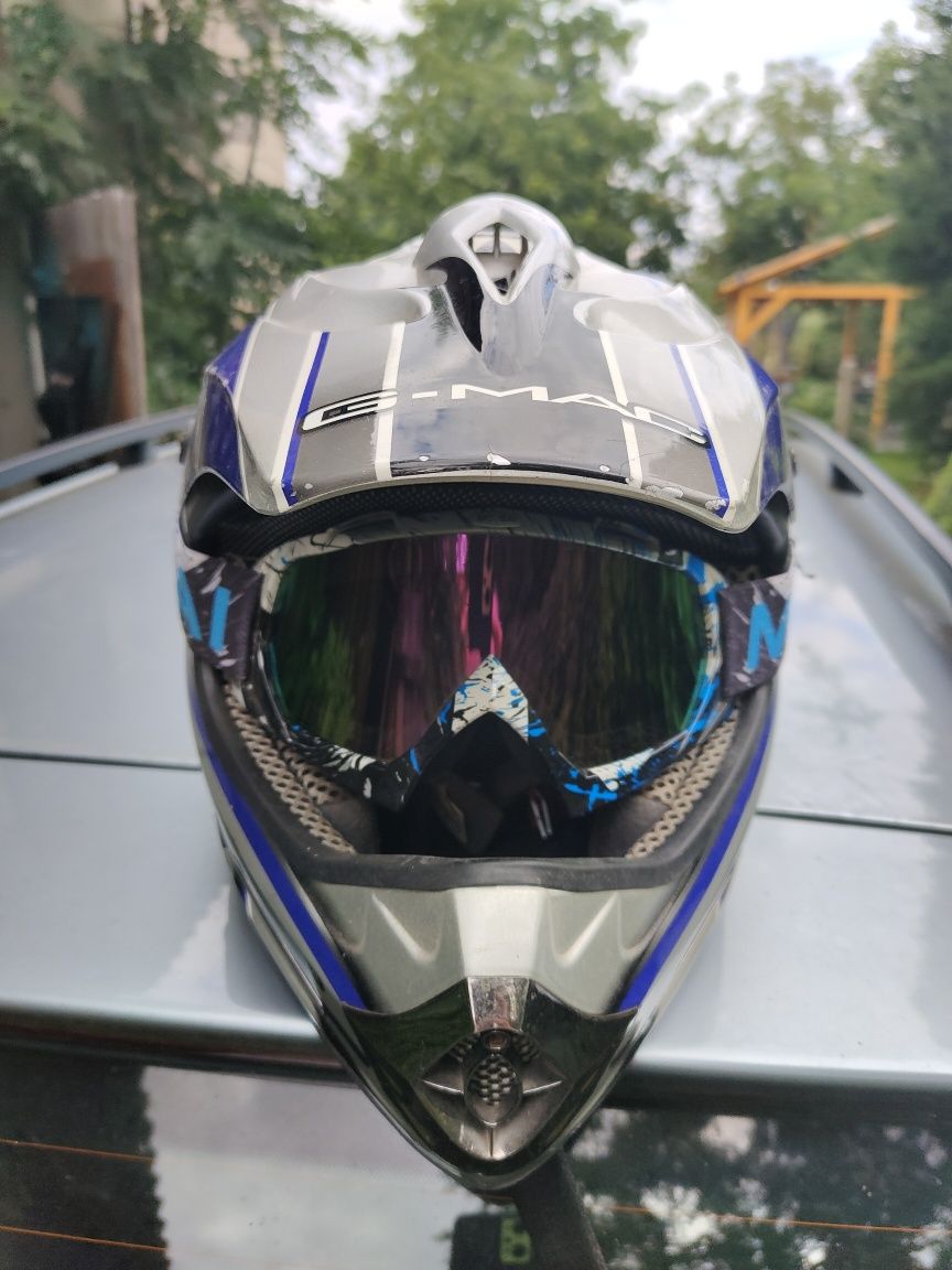 Kask G-MAC Tornado rozmiar M Gogle gratis