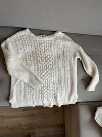 Sweterek kremowy sweter bershka S/36
