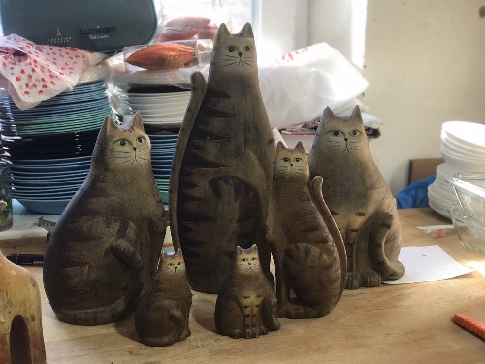 Статуэтка из керамики коты, слоны и другое