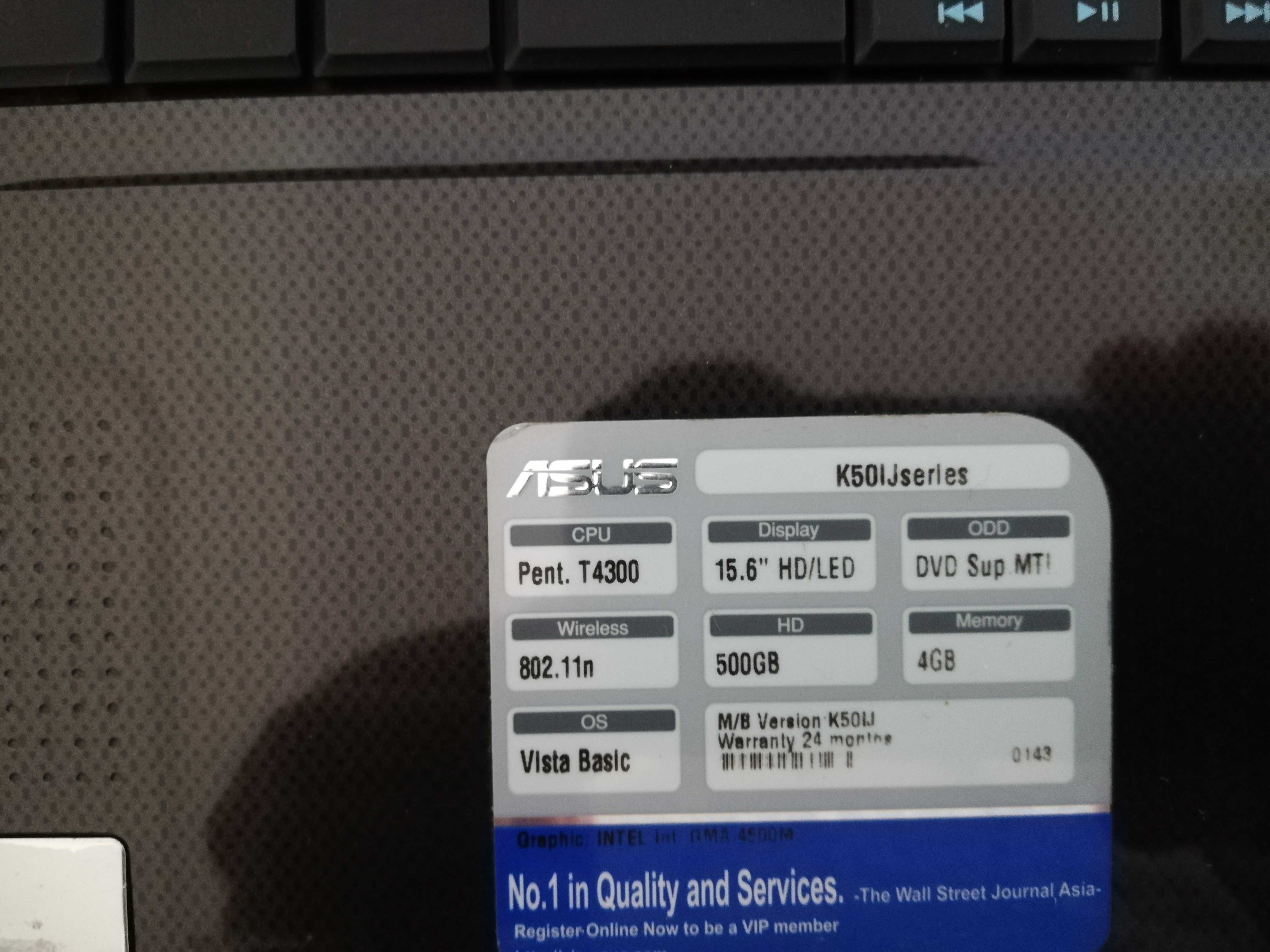 Computador portátil - Asus K50IJ - Recuperar/Peças