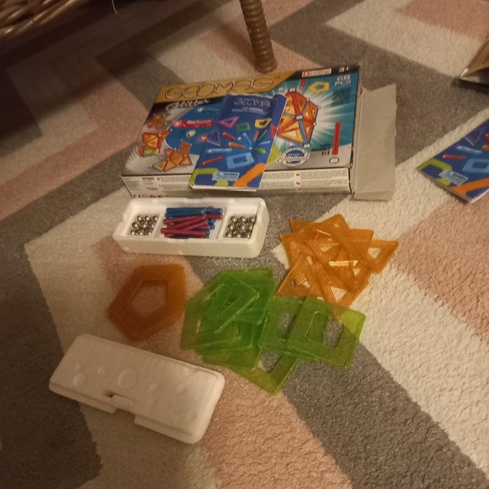 Klocki magnetyczne geomag glitter