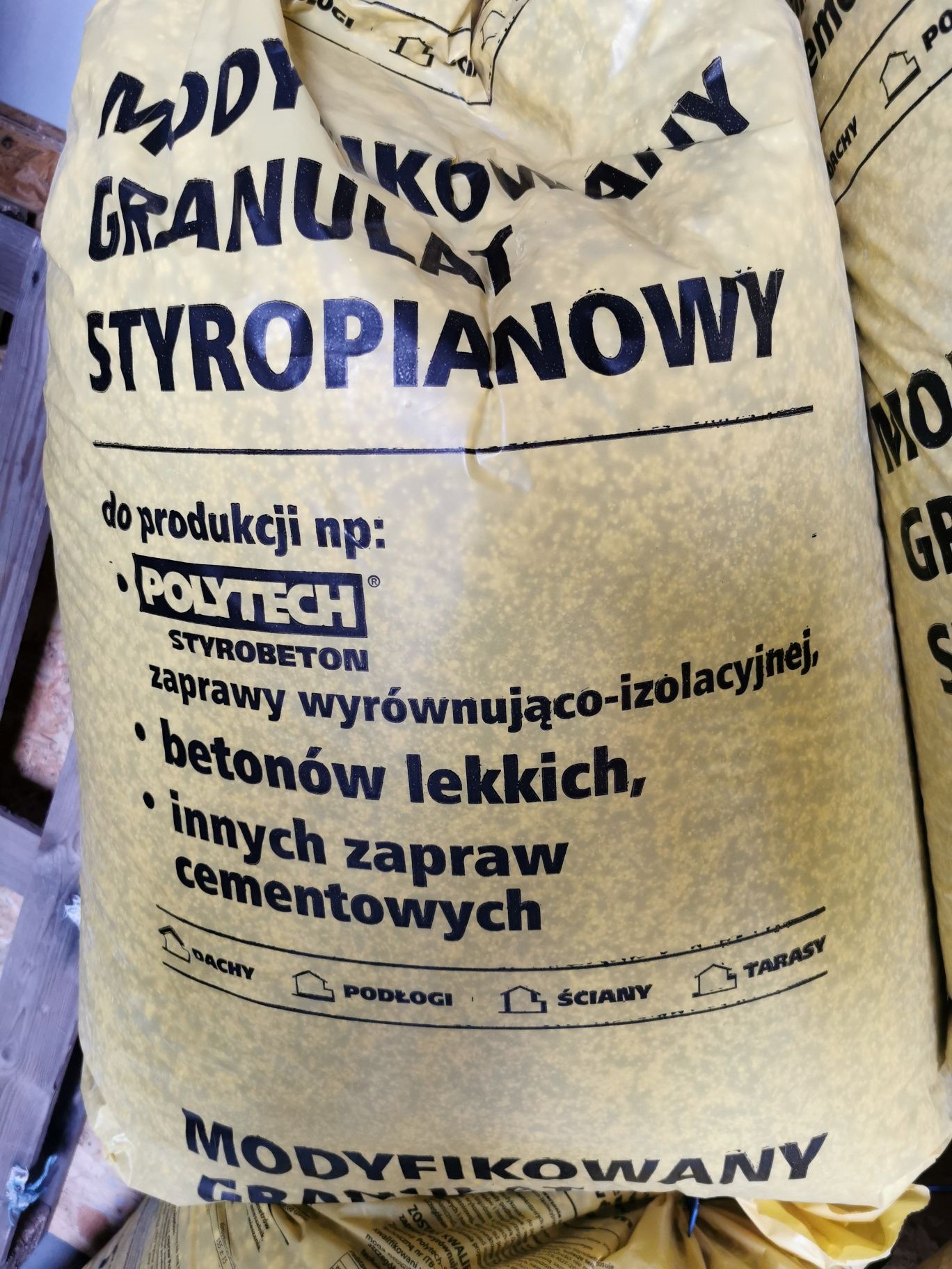 Granulat styropianowy modyfikowany POLYTECH