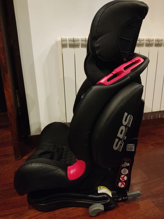 Cadeira Auto Reclinável (Grupo 1/2/3 - Preto) isofix.