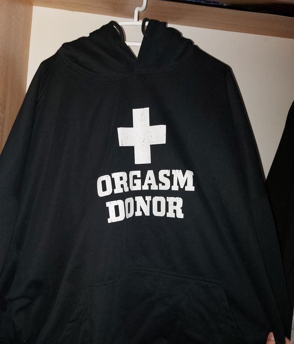 orgasm donor hoodie