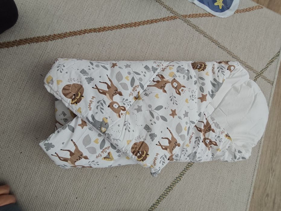 Rożek niemowlęcy 80x80 na rzep